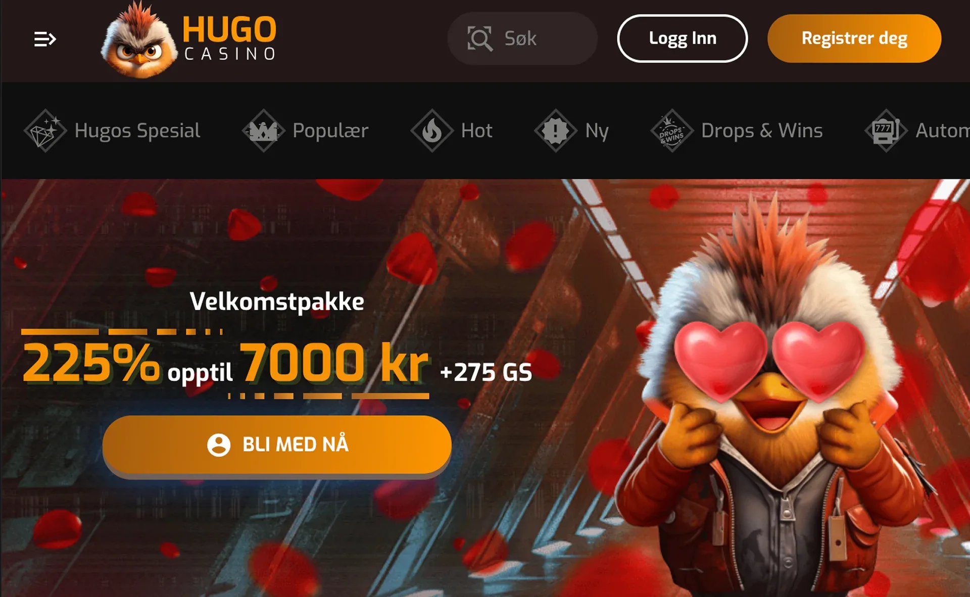 HugoCasino — Spielübersicht im Browser