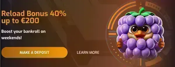 HugoCasino — Reload 50 %